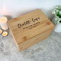 Personalised Bamboo Urn For Cremation Ashes Modern Script Design, thumbnail 1 of 12