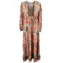 'Tuuli' Pink, Orange And Cream Floral Tile Print Maxi Dress, thumbnail 6 of 6
