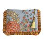 Coral Exotic Bouquet Quilted Make Up Bag, thumbnail 4 of 4