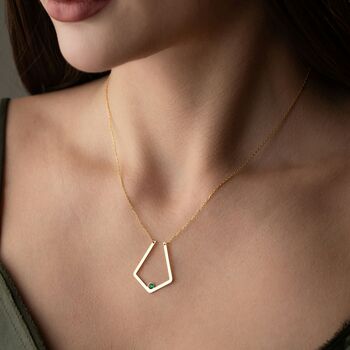 Eternal Bond Ring Holder Birthstone Necklace, 11 of 11