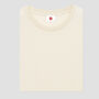 Two Pack Navy And Natural Organic Plain T Shirt Bundle, thumbnail 5 of 8