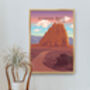 Capitol Reef National Park USA Travel Poster Art Print, thumbnail 5 of 8