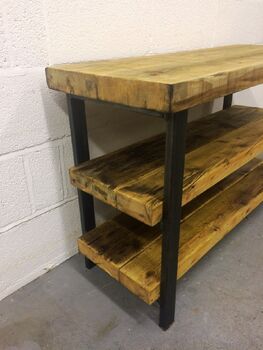 Industrial Reclaimed Tv Stand Coffee Table 132, 2 of 4