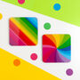 Colourful Rainbow Melamine Coaster, thumbnail 2 of 5