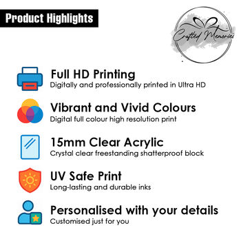 Personalised Acrylic Cloud Plaque Christening Gift, 8 of 8