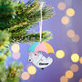 Personalised Children's Bear Christmas Decoration, thumbnail 1 of 2