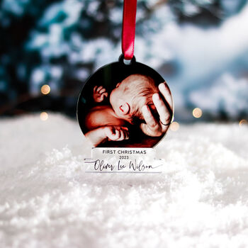 Personalised My First Baby's Christmas Tree Decoration, 7 of 8