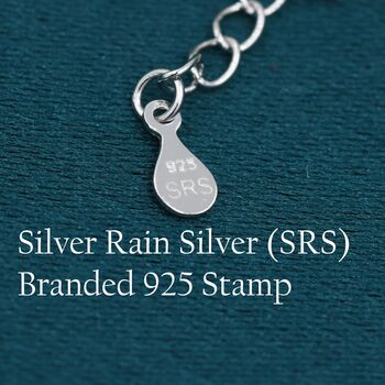 Rainbow Droplet Cluster Bracelet In Sterling Silver, 11 of 11