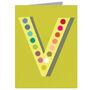 Mini V Alphabet Card, thumbnail 2 of 5