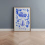 Scenes Of Italy Blue Tile Inspired Travel Print, thumbnail 2 of 11