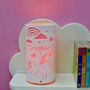 Personalised Unicorn LED Night Light, thumbnail 11 of 12