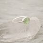 Prehnite Sterling Silver Ring, thumbnail 3 of 11