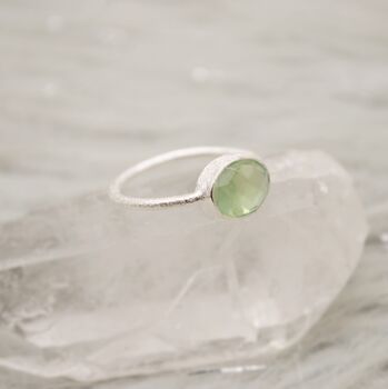Prehnite Sterling Silver Ring, 3 of 11