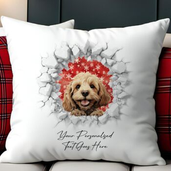 Personalised Christmas Cockapoo Break Through, 5 of 10