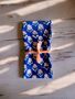 Set Of Two Indian Floral Napkins In Cobalt Blue, thumbnail 1 of 2