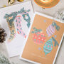 Set Of Four Christmas Cards With Gold, thumbnail 4 of 6