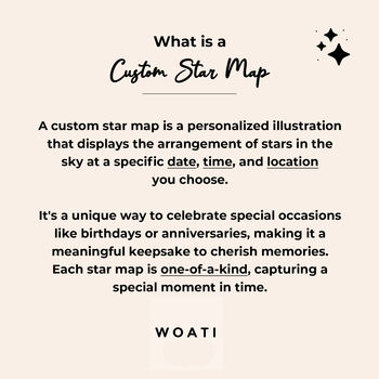 Personalised Gold Star Map Print, 3 of 7