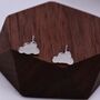Sterling Silver Little Cloud Stud Earrings, thumbnail 2 of 12