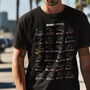 Formula One F1 2024 2025 Calendar Track T Shirt Gift For Him, thumbnail 2 of 3