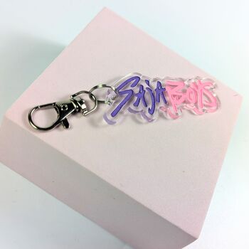 Saja Boys Kpop Demon Hunters Keyring Acrylic, Kpop, 4 of 5