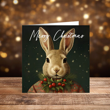 Hare Christmas Cards Pack Of Four Designs Including Envelopes, 3 of 5