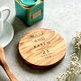 Personalised Wedding Anniversary Wood Coaster, thumbnail 1 of 5