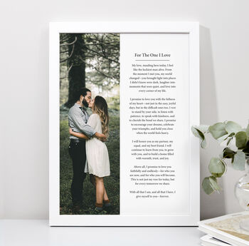 Custom Made Photo And Words Personalised Art Print, 3 of 11