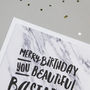 Funny Birthday Card 'Beautiful Bastard!', thumbnail 5 of 5