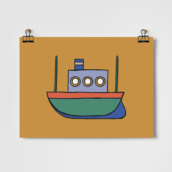 Boat Children's Art Print, 3 of 3