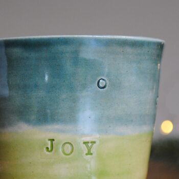 Christmas Mug Tumbler Peace Joy Love, 4 of 8