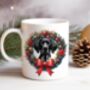 Personalised German Shorthaired Pointer Christmas Wreath Dog Mug B, thumbnail 1 of 2