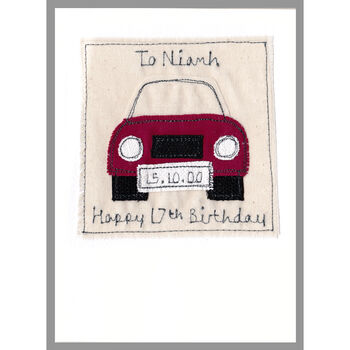 Personalised Car 18th Birthday Card For Him Or Her, 2 of 9