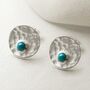 Sterling Silver Shimmering Gemstone Studs, thumbnail 7 of 9