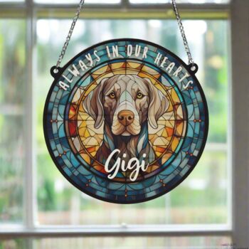 Weimaraner Memorial Suncatcher, 5 of 6