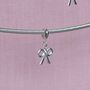 Sterling Silver Bow Charm, thumbnail 3 of 8