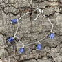 Bluebell Flower Charm Bracelet, thumbnail 2 of 6
