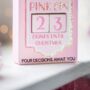 Custom Pink Sparkle Gin Christmas Countdown, thumbnail 3 of 4