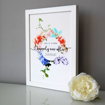 Personalised Happily Ever After Engagement Print, 3 of 3