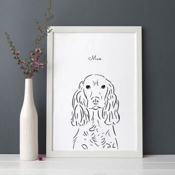 Personalised Pet Line Drawing Print, 6 of 10