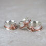 Sterling Silver And Copper Love Knot Spinner Ring, thumbnail 3 of 4