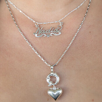 Personalised Script Star Name Pendant Charm, 5 of 7
