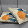 Ivory Cushion Cover With Water Colour Patterned, thumbnail 4 of 7