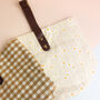Daisy Picnic Handbag Faux Leather Handle Lunch Bag, thumbnail 4 of 5