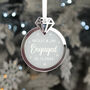 Engagement 3D Frost And Mirror Acrylic Christmas Decoration, thumbnail 2 of 5