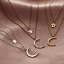 Moon And Star Personalised Layered Necklace Set, thumbnail 10 of 12