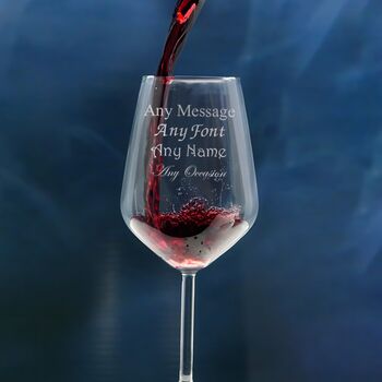 Personalised Allegra Red Wine Glass Gift Boxed, 4 of 7
