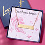 Personalised Year Loved You Since Gold Bar Valentines Necklace, thumbnail 1 of 7