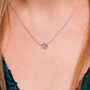 Sterling Silver Christmas Snowflake Necklace, thumbnail 2 of 5