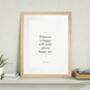 Use Your Own Words Personalised Quote Print, thumbnail 6 of 9