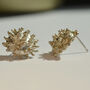 One Of A Kind Coral Reef Inspired Sterling Silver Stud Earrings, thumbnail 2 of 9